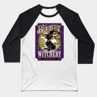 Jim8ball - Black Cat Witchery Baseball T-Shirt